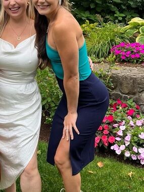 Color Block Midi Off The Shoulder Dress Wedding Guest Cocktail Dress